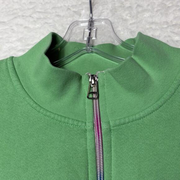 Sundry Puff Sleeve Zip Sweatshirt Electric Clover Sz 4 Rainbow Zip Made in USA - Picture 3 of 11